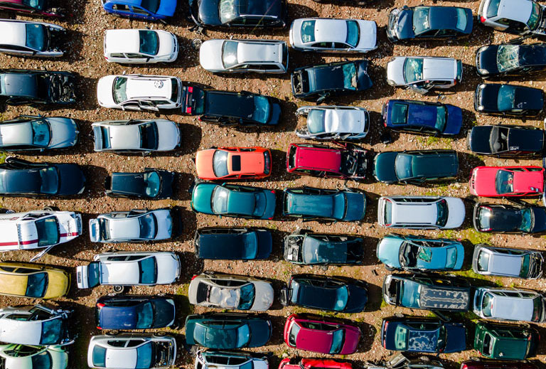 Junk yard for cars.