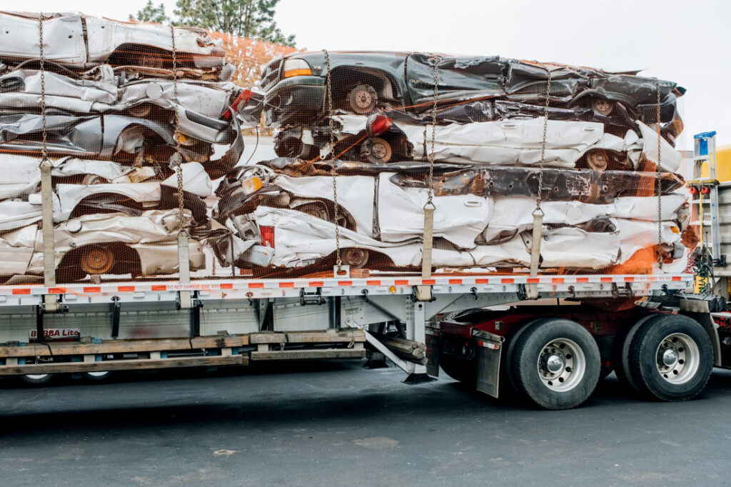 Junk cars getting transport.